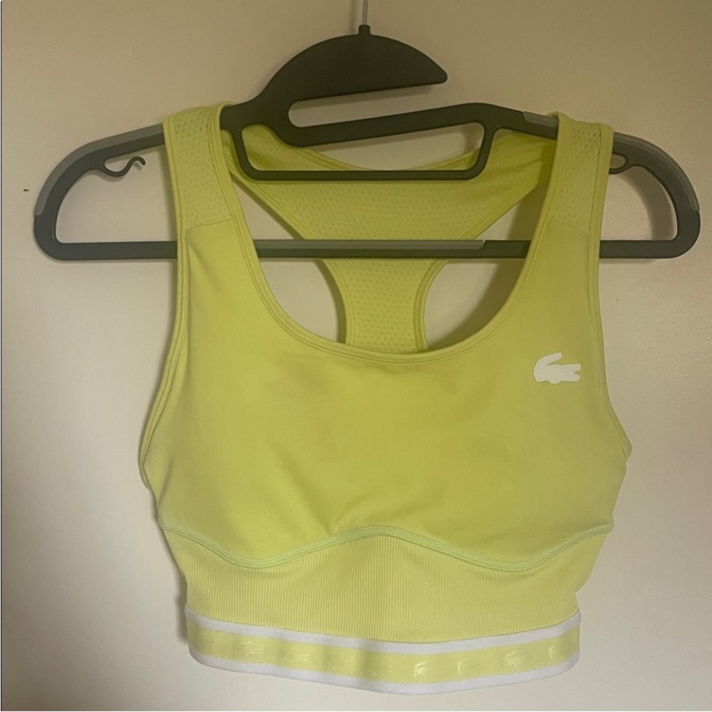 Lacoste Women's Lime Sports Bra